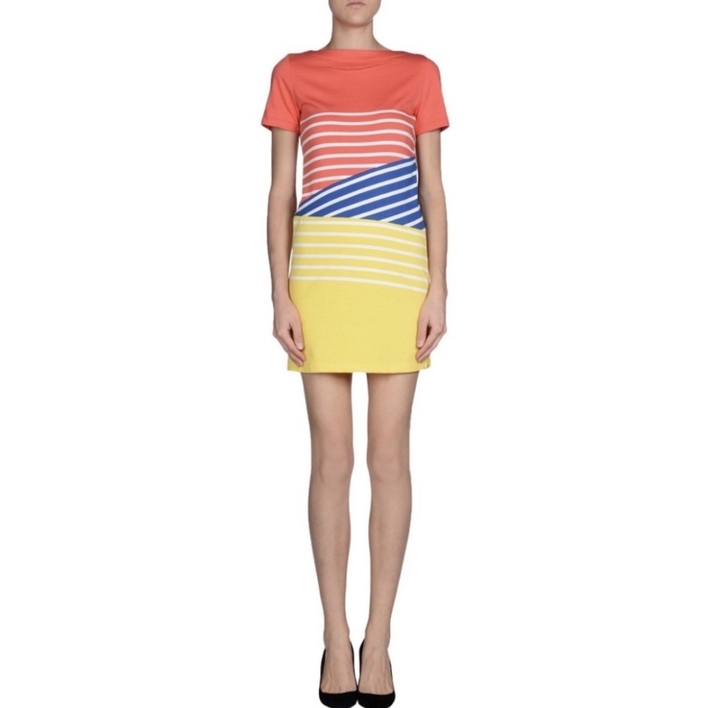 Band Of Outsiders Boy Colorblock Stripe Breton Shirt Dress S